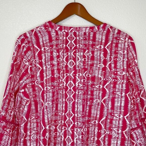 Gloria Vanderbilt Size Large Nova Flutter Sleeves Blouse Top - Picture 7 of 12